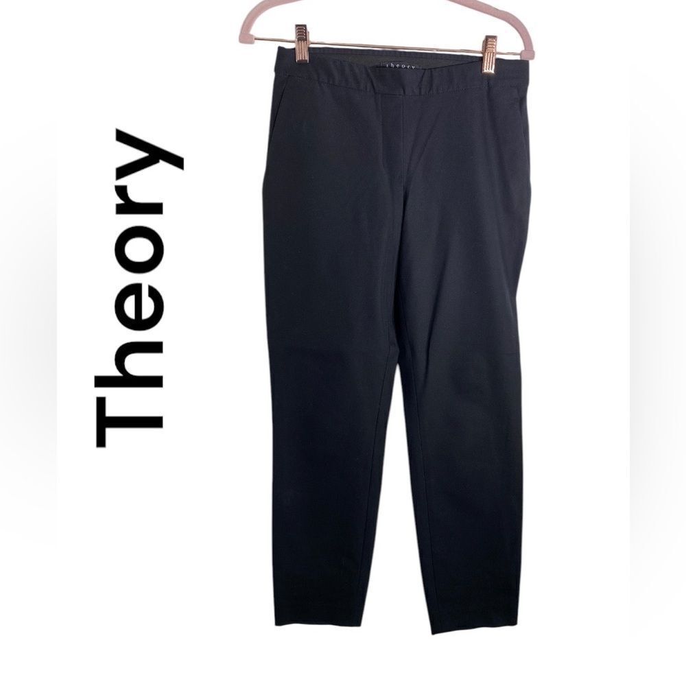 Theory‎ stretchy black pants Size 2
